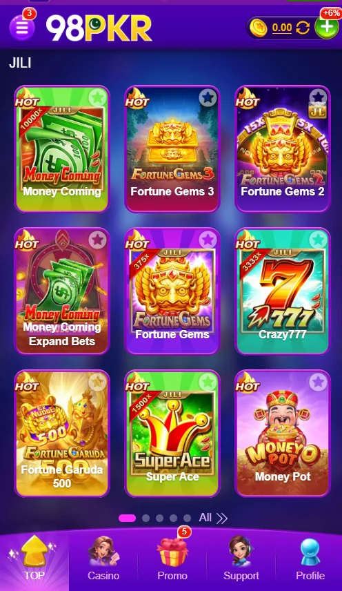 98 pkr game